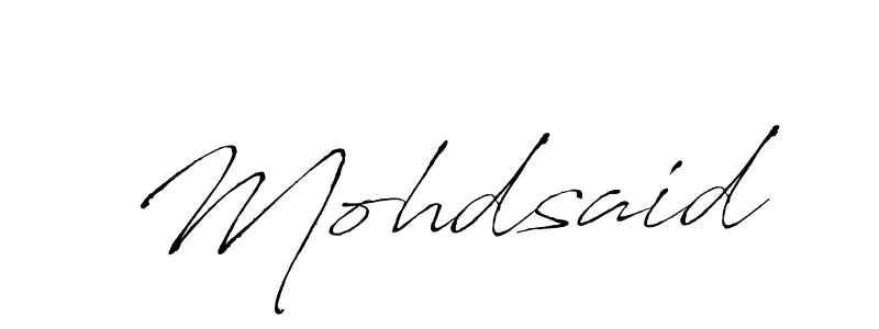 How to make Mohdsaid signature? Antro_Vectra is a professional autograph style. Create handwritten signature for Mohdsaid name. Mohdsaid signature style 6 images and pictures png