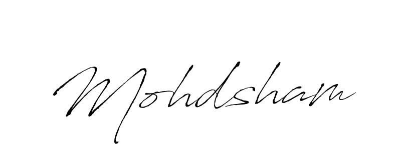 The best way (Antro_Vectra) to make a short signature is to pick only two or three words in your name. The name Mohdsham include a total of six letters. For converting this name. Mohdsham signature style 6 images and pictures png