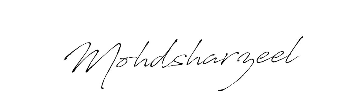 Use a signature maker to create a handwritten signature online. With this signature software, you can design (Antro_Vectra) your own signature for name Mohdsharzeel. Mohdsharzeel signature style 6 images and pictures png