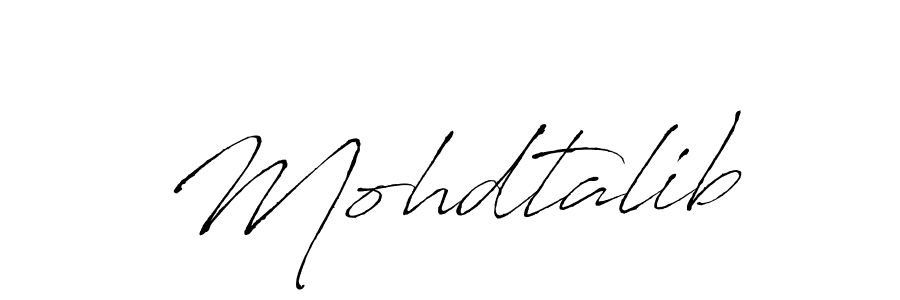 How to make Mohdtalib signature? Antro_Vectra is a professional autograph style. Create handwritten signature for Mohdtalib name. Mohdtalib signature style 6 images and pictures png