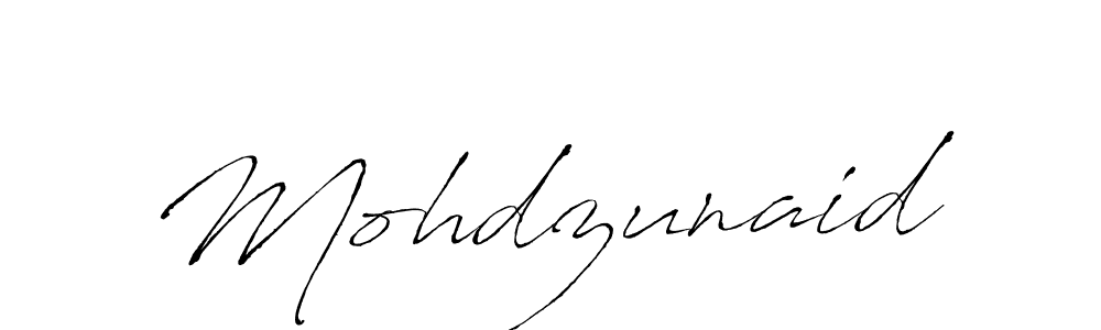 Also we have Mohdzunaid name is the best signature style. Create professional handwritten signature collection using Antro_Vectra autograph style. Mohdzunaid signature style 6 images and pictures png