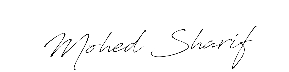 How to make Mohed Sharif signature? Antro_Vectra is a professional autograph style. Create handwritten signature for Mohed Sharif name. Mohed Sharif signature style 6 images and pictures png