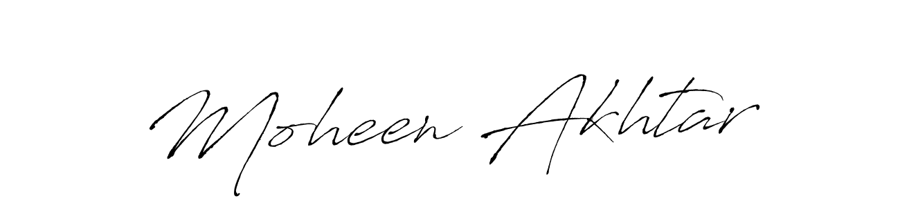 Make a beautiful signature design for name Moheen Akhtar. With this signature (Antro_Vectra) style, you can create a handwritten signature for free. Moheen Akhtar signature style 6 images and pictures png