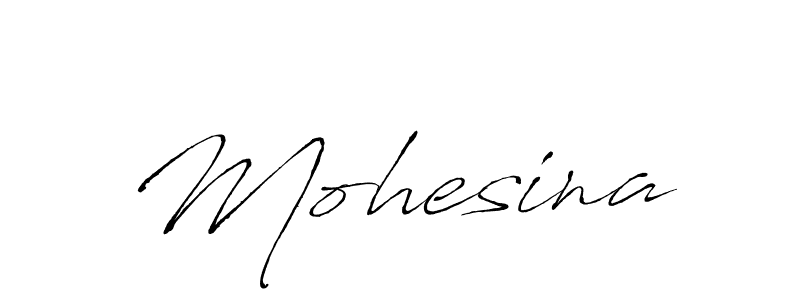 Make a beautiful signature design for name Mohesina. With this signature (Antro_Vectra) style, you can create a handwritten signature for free. Mohesina signature style 6 images and pictures png
