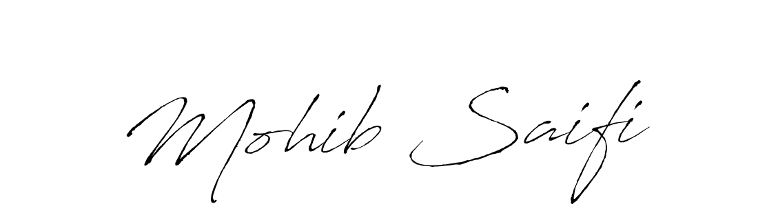 Make a beautiful signature design for name Mohib Saifi. With this signature (Antro_Vectra) style, you can create a handwritten signature for free. Mohib Saifi signature style 6 images and pictures png