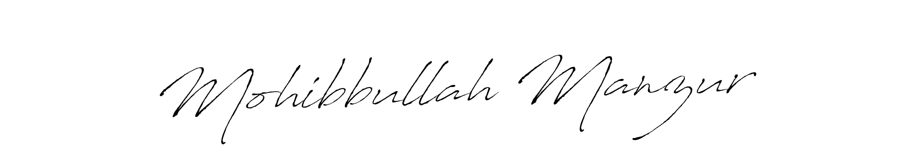 How to make Mohibbullah Manzur signature? Antro_Vectra is a professional autograph style. Create handwritten signature for Mohibbullah Manzur name. Mohibbullah Manzur signature style 6 images and pictures png