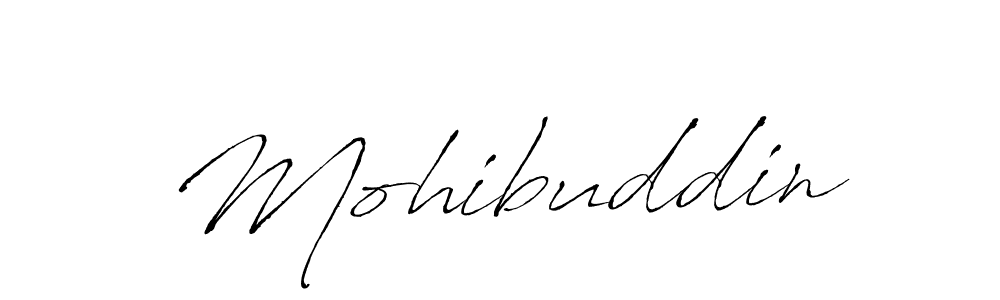 Make a beautiful signature design for name Mohibuddin. Use this online signature maker to create a handwritten signature for free. Mohibuddin signature style 6 images and pictures png