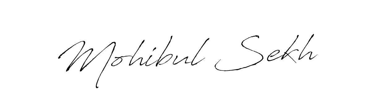Mohibul Sekh stylish signature style. Best Handwritten Sign (Antro_Vectra) for my name. Handwritten Signature Collection Ideas for my name Mohibul Sekh. Mohibul Sekh signature style 6 images and pictures png