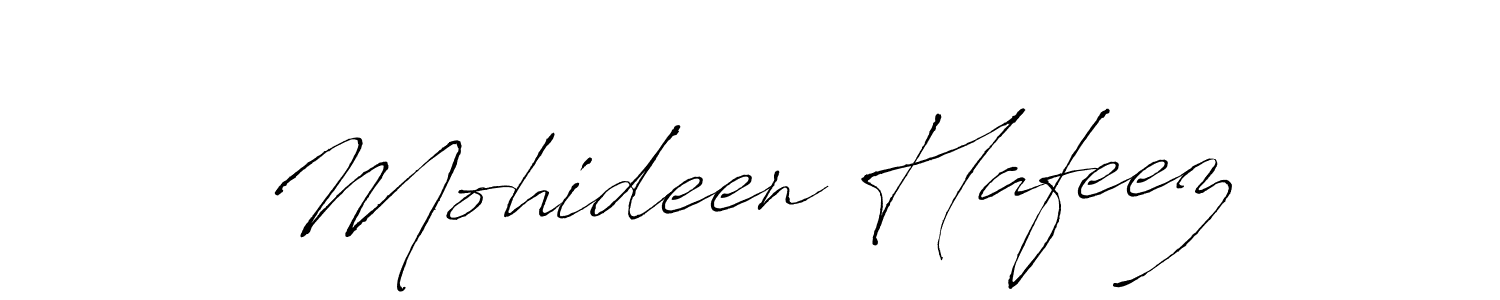Make a beautiful signature design for name Mohideen Hafeez. With this signature (Antro_Vectra) style, you can create a handwritten signature for free. Mohideen Hafeez signature style 6 images and pictures png