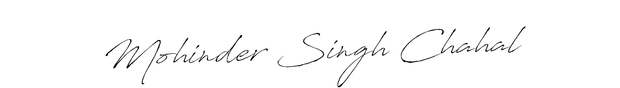 Mohinder Singh Chahal stylish signature style. Best Handwritten Sign (Antro_Vectra) for my name. Handwritten Signature Collection Ideas for my name Mohinder Singh Chahal. Mohinder Singh Chahal signature style 6 images and pictures png