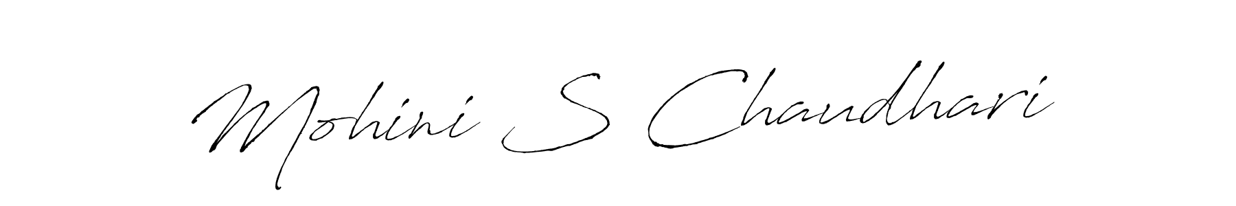 Make a beautiful signature design for name Mohini S Chaudhari. With this signature (Antro_Vectra) style, you can create a handwritten signature for free. Mohini S Chaudhari signature style 6 images and pictures png