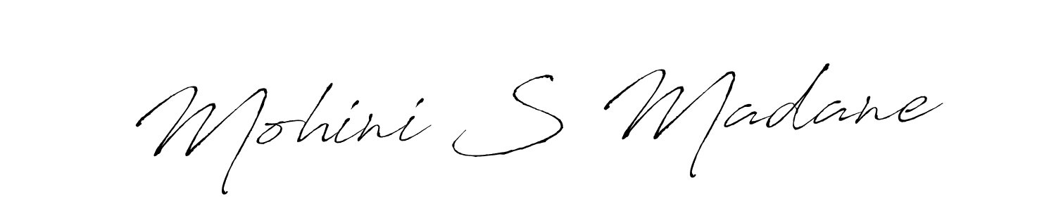 Make a beautiful signature design for name Mohini S Madane. With this signature (Antro_Vectra) style, you can create a handwritten signature for free. Mohini S Madane signature style 6 images and pictures png