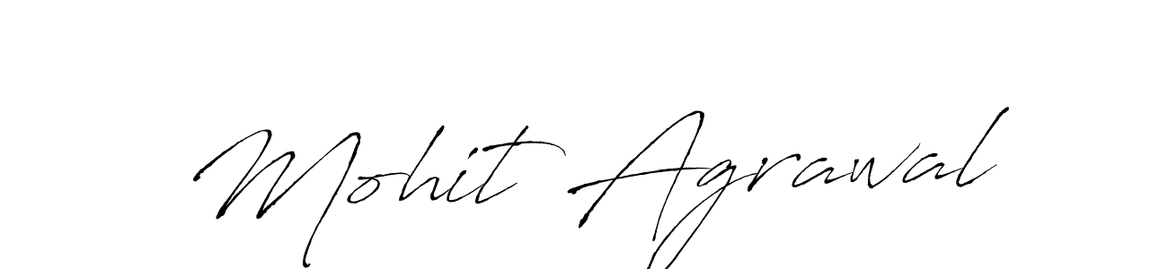 Mohit Agrawal stylish signature style. Best Handwritten Sign (Antro_Vectra) for my name. Handwritten Signature Collection Ideas for my name Mohit Agrawal. Mohit Agrawal signature style 6 images and pictures png