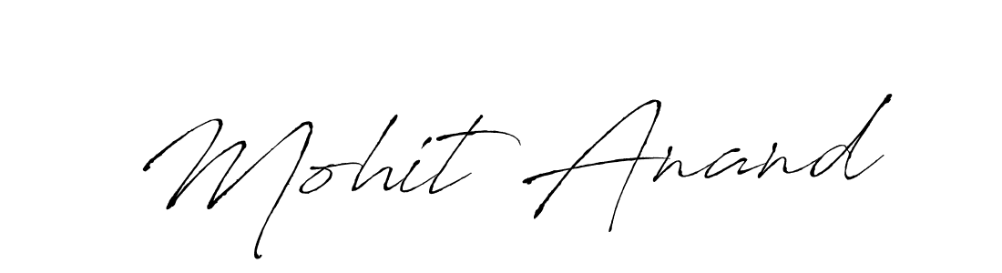 Make a beautiful signature design for name Mohit Anand. With this signature (Antro_Vectra) style, you can create a handwritten signature for free. Mohit Anand signature style 6 images and pictures png
