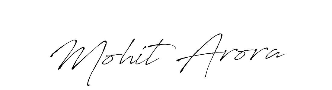 How to make Mohit Arora signature? Antro_Vectra is a professional autograph style. Create handwritten signature for Mohit Arora name. Mohit Arora signature style 6 images and pictures png