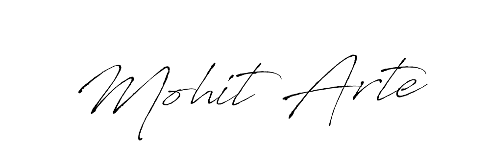 Design your own signature with our free online signature maker. With this signature software, you can create a handwritten (Antro_Vectra) signature for name Mohit Arte. Mohit Arte signature style 6 images and pictures png