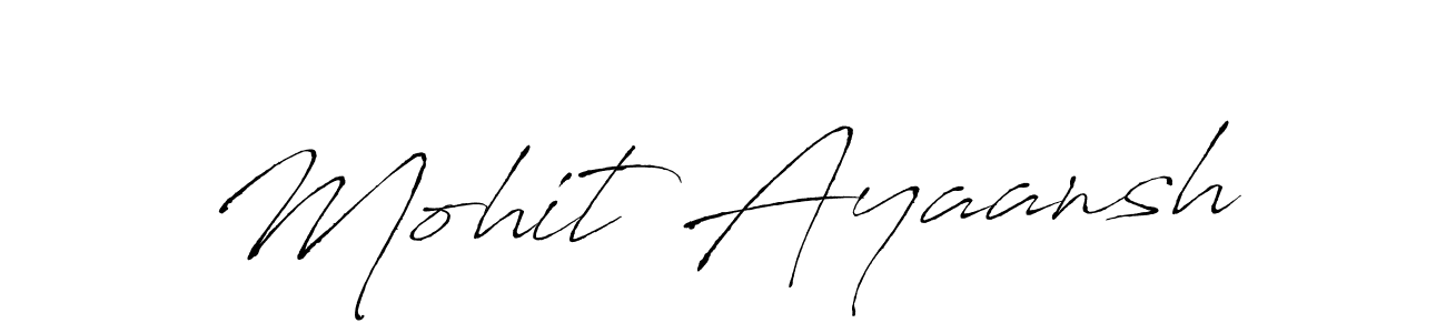 Make a beautiful signature design for name Mohit Ayaansh. Use this online signature maker to create a handwritten signature for free. Mohit Ayaansh signature style 6 images and pictures png