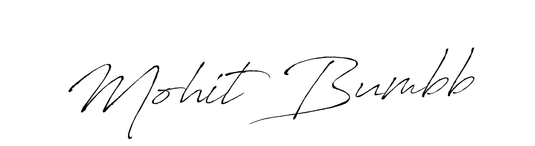 Also we have Mohit Bumbb name is the best signature style. Create professional handwritten signature collection using Antro_Vectra autograph style. Mohit Bumbb signature style 6 images and pictures png