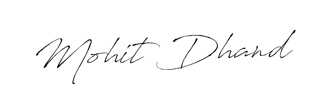 How to make Mohit Dhand name signature. Use Antro_Vectra style for creating short signs online. This is the latest handwritten sign. Mohit Dhand signature style 6 images and pictures png