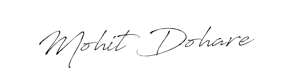 Design your own signature with our free online signature maker. With this signature software, you can create a handwritten (Antro_Vectra) signature for name Mohit Dohare. Mohit Dohare signature style 6 images and pictures png