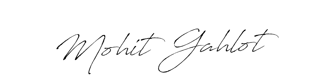 Mohit Gahlot stylish signature style. Best Handwritten Sign (Antro_Vectra) for my name. Handwritten Signature Collection Ideas for my name Mohit Gahlot. Mohit Gahlot signature style 6 images and pictures png