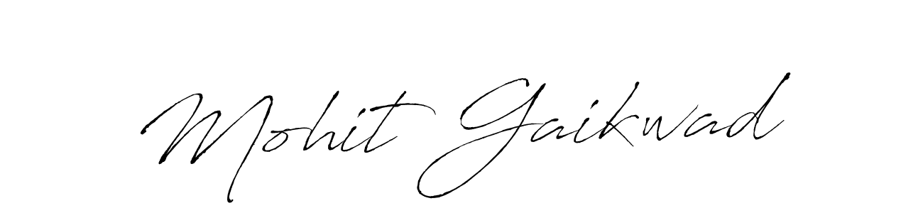 Mohit Gaikwad stylish signature style. Best Handwritten Sign (Antro_Vectra) for my name. Handwritten Signature Collection Ideas for my name Mohit Gaikwad. Mohit Gaikwad signature style 6 images and pictures png