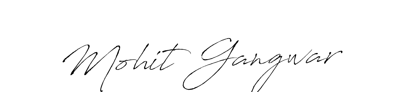 Use a signature maker to create a handwritten signature online. With this signature software, you can design (Antro_Vectra) your own signature for name Mohit Gangwar. Mohit Gangwar signature style 6 images and pictures png