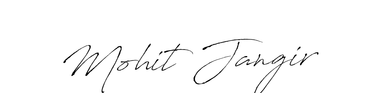 How to make Mohit Jangir name signature. Use Antro_Vectra style for creating short signs online. This is the latest handwritten sign. Mohit Jangir signature style 6 images and pictures png