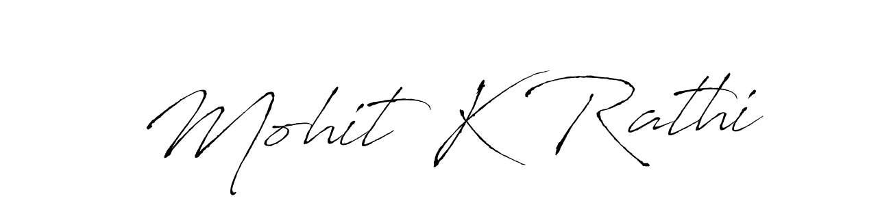 Also You can easily find your signature by using the search form. We will create Mohit K Rathi name handwritten signature images for you free of cost using Antro_Vectra sign style. Mohit K Rathi signature style 6 images and pictures png