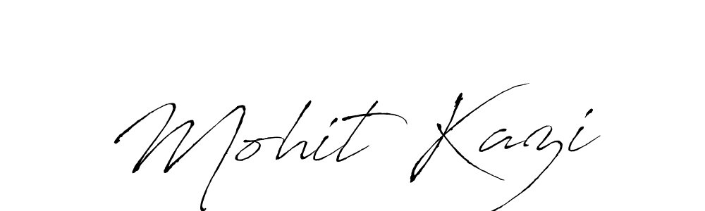 The best way (Antro_Vectra) to make a short signature is to pick only two or three words in your name. The name Mohit Kazi include a total of six letters. For converting this name. Mohit Kazi signature style 6 images and pictures png