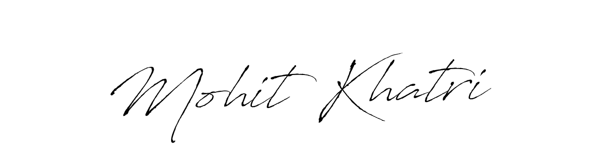 Design your own signature with our free online signature maker. With this signature software, you can create a handwritten (Antro_Vectra) signature for name Mohit Khatri. Mohit Khatri signature style 6 images and pictures png