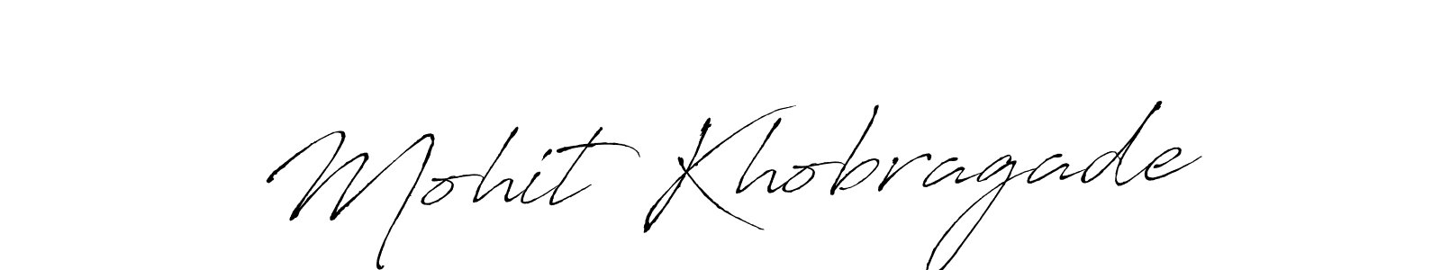 Also we have Mohit Khobragade name is the best signature style. Create professional handwritten signature collection using Antro_Vectra autograph style. Mohit Khobragade signature style 6 images and pictures png