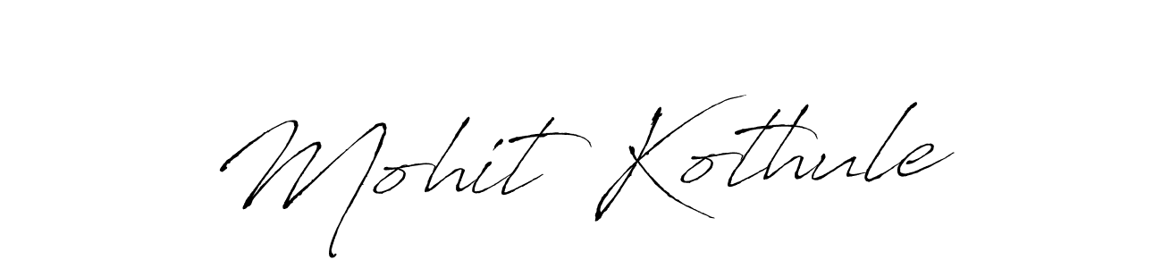 Similarly Antro_Vectra is the best handwritten signature design. Signature creator online .You can use it as an online autograph creator for name Mohit Kothule. Mohit Kothule signature style 6 images and pictures png