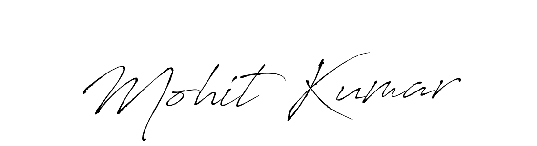 Design your own signature with our free online signature maker. With this signature software, you can create a handwritten (Antro_Vectra) signature for name Mohit Kumar. Mohit Kumar signature style 6 images and pictures png