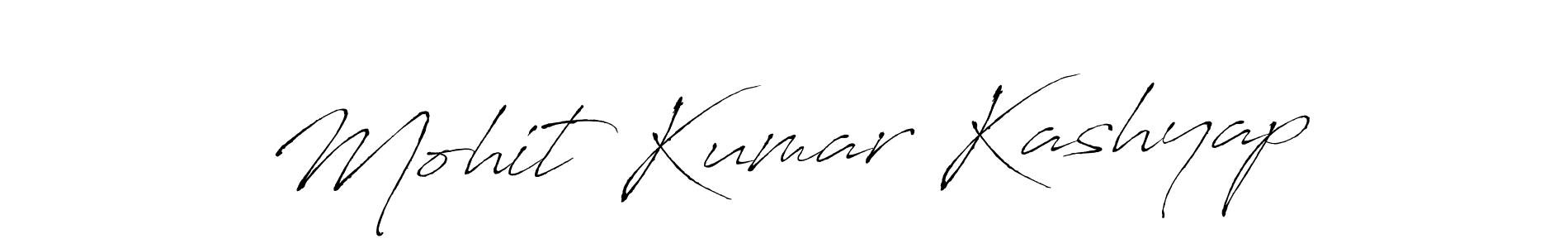Make a beautiful signature design for name Mohit Kumar Kashyap. With this signature (Antro_Vectra) style, you can create a handwritten signature for free. Mohit Kumar Kashyap signature style 6 images and pictures png