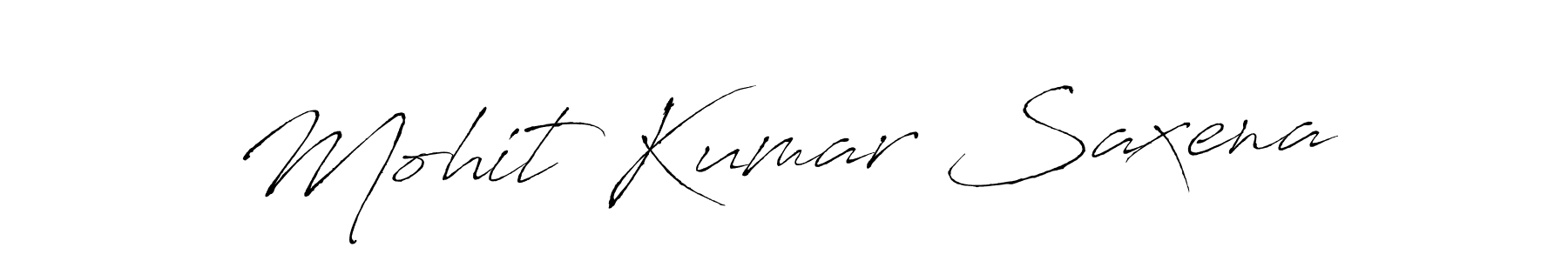 Make a beautiful signature design for name Mohit Kumar Saxena. With this signature (Antro_Vectra) style, you can create a handwritten signature for free. Mohit Kumar Saxena signature style 6 images and pictures png