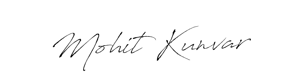 How to make Mohit Kunvar signature? Antro_Vectra is a professional autograph style. Create handwritten signature for Mohit Kunvar name. Mohit Kunvar signature style 6 images and pictures png