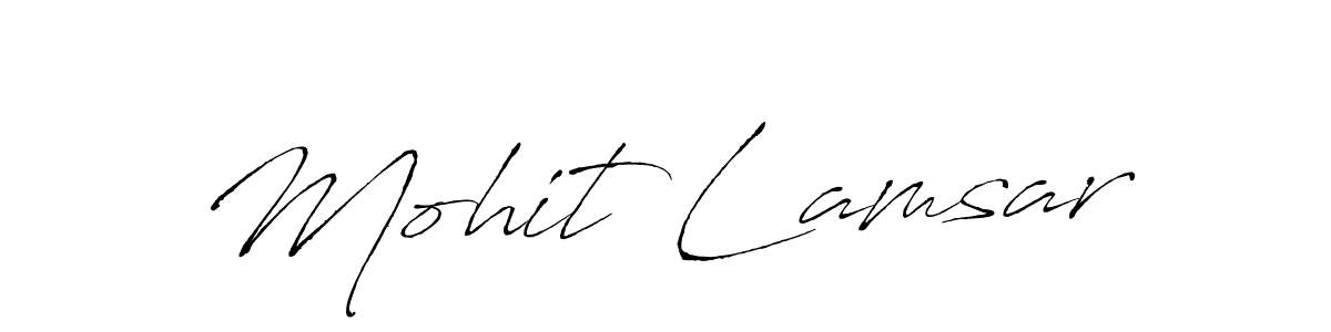 if you are searching for the best signature style for your name Mohit Lamsar. so please give up your signature search. here we have designed multiple signature styles  using Antro_Vectra. Mohit Lamsar signature style 6 images and pictures png