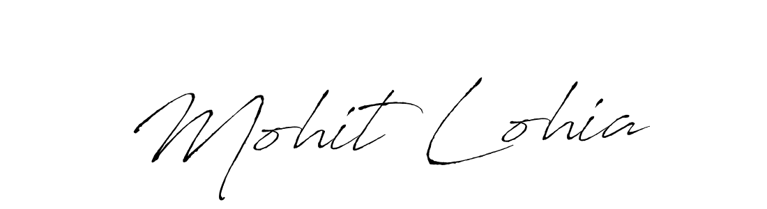 Design your own signature with our free online signature maker. With this signature software, you can create a handwritten (Antro_Vectra) signature for name Mohit Lohia. Mohit Lohia signature style 6 images and pictures png