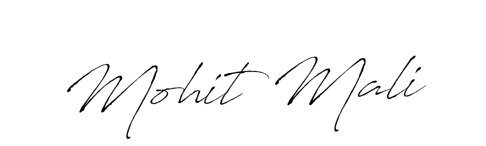 Also we have Mohit Mali name is the best signature style. Create professional handwritten signature collection using Antro_Vectra autograph style. Mohit Mali signature style 6 images and pictures png