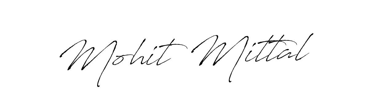 Create a beautiful signature design for name Mohit Mittal. With this signature (Antro_Vectra) fonts, you can make a handwritten signature for free. Mohit Mittal signature style 6 images and pictures png