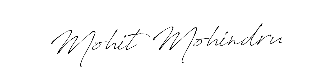 How to make Mohit Mohindru signature? Antro_Vectra is a professional autograph style. Create handwritten signature for Mohit Mohindru name. Mohit Mohindru signature style 6 images and pictures png