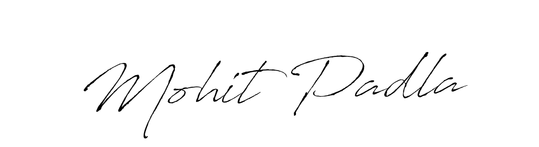 How to make Mohit Padla name signature. Use Antro_Vectra style for creating short signs online. This is the latest handwritten sign. Mohit Padla signature style 6 images and pictures png