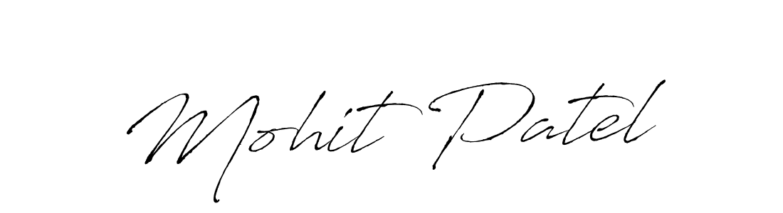 Make a beautiful signature design for name Mohit Patel. With this signature (Antro_Vectra) style, you can create a handwritten signature for free. Mohit Patel signature style 6 images and pictures png