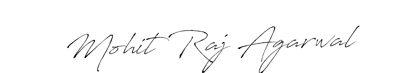 Create a beautiful signature design for name Mohit Raj Agarwal. With this signature (Antro_Vectra) fonts, you can make a handwritten signature for free. Mohit Raj Agarwal signature style 6 images and pictures png