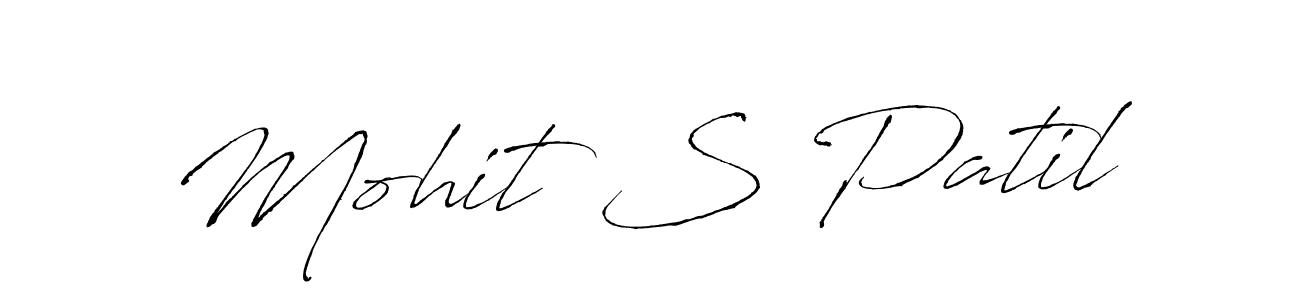 Make a beautiful signature design for name Mohit S Patil. Use this online signature maker to create a handwritten signature for free. Mohit S Patil signature style 6 images and pictures png