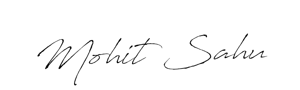 Use a signature maker to create a handwritten signature online. With this signature software, you can design (Antro_Vectra) your own signature for name Mohit Sahu. Mohit Sahu signature style 6 images and pictures png