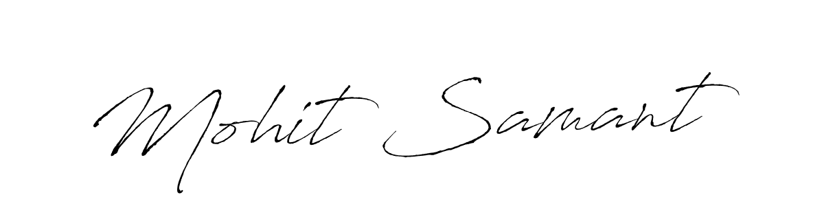 How to make Mohit Samant signature? Antro_Vectra is a professional autograph style. Create handwritten signature for Mohit Samant name. Mohit Samant signature style 6 images and pictures png