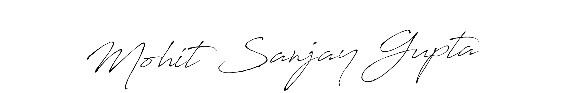 Design your own signature with our free online signature maker. With this signature software, you can create a handwritten (Antro_Vectra) signature for name Mohit Sanjay Gupta. Mohit Sanjay Gupta signature style 6 images and pictures png