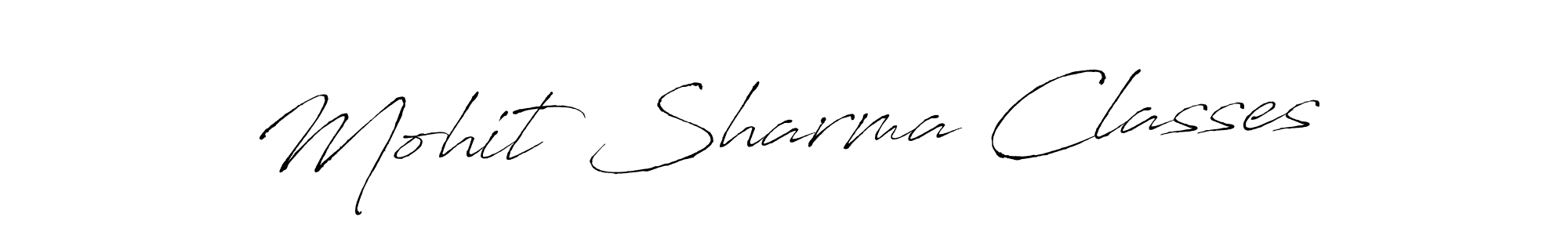 How to make Mohit Sharma Classes name signature. Use Antro_Vectra style for creating short signs online. This is the latest handwritten sign. Mohit Sharma Classes signature style 6 images and pictures png